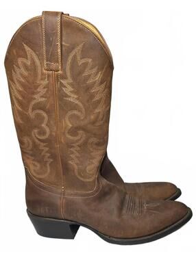 Cody James Classic Brown Pointed Toe Leather Cowboy Boots Men's Sz 9.5D/Womns 11